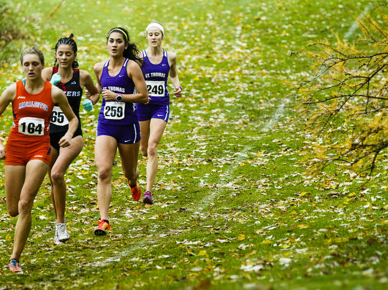 Women running outdoors