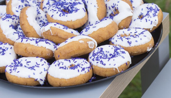 Tray of donuts