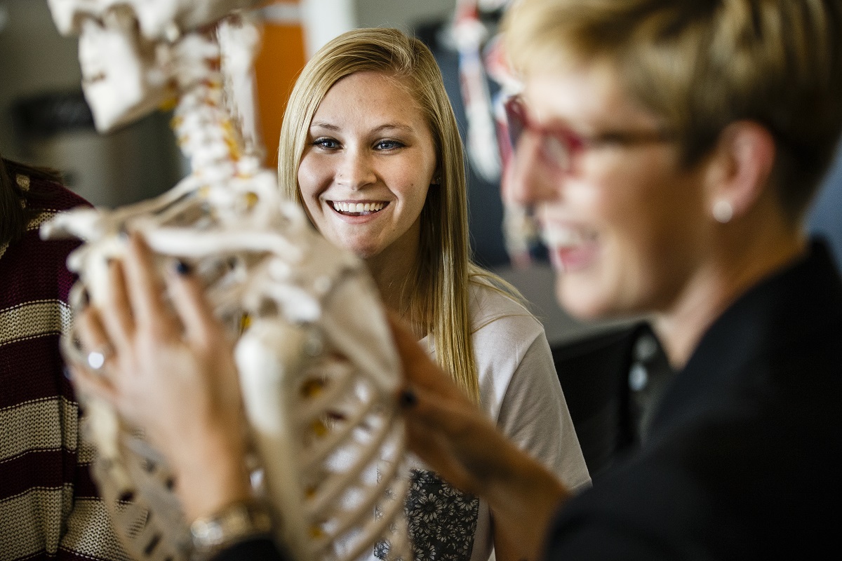 Individual having a DXA scan