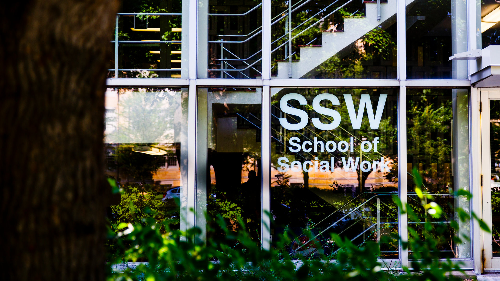 Exterior of Susan S. Morrison Hall, which houses the School of Social Work
