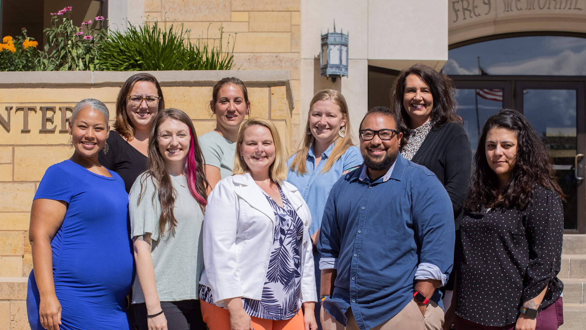 SSW faculty pose for a group photo