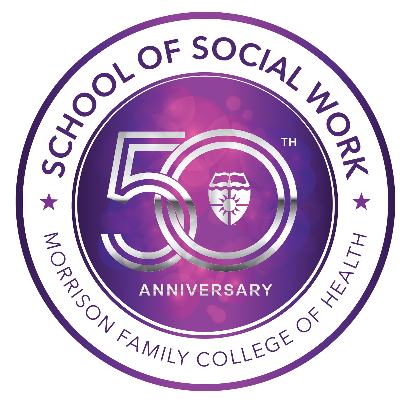 School of Social Work 50th Anniversary Logo